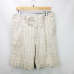 Burberry golf plaid shorts size 36